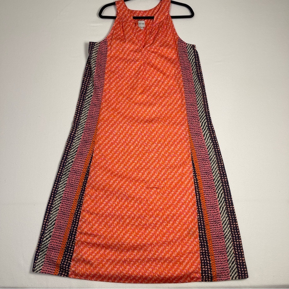 Nice + Zoe‎ Orange Patterned Dress. Current price at Saks $178 *F0107